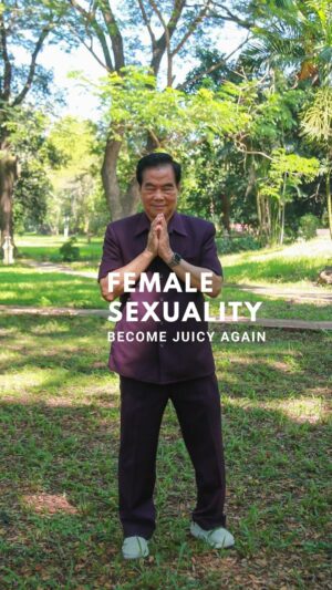 Mantak Chia Instagram - Keep your vag@@a juicy and tight over ages🍓
⠀
Tao helps women to cultivate their sexuality and maintain their intimate health❤️‍🔥
⠀
Control of sexual energy and its transformation into Qi (life-force) is essential if you wish to live longer, be younger and healthier🔥
⠀
For millennia, Taoists have developed powerful methods of conserving, balancing, and transforming sexual energy for improved sexual health, and a happier and more satisfying relationship🪷
⠀
✨To preserve and transform sexual energy, women have to learn how to strengthen the vagina and pelvic floor muscles.
⠀
“Women should learn exercises, how to strengthen the muscles and get it back more stronger, because when women don’t practice, vagina becomes too loose” says Grandmaster Mantak Chia 💬
⠀
❤️If you have loose vaginal muscles, are concerned about vaginal dryness, experience lack of desire or would like to improve the quality of love making, then Ancient Taoist Female Sexual Practices can help you to improve it.
⠀
🧘‍♀️Regularly practicing Taoist Healing Love Exercises might cause you to augment your sexual pleasure and heal your body, mind and spirit with the total body orgasm energy.
⠀
Practices for women cover jade egg exercises, orgasmic upward draw, ovarian breathing, breast massage, focus techniques to balance the hormones, diminish menstrual symptoms or facilitate the transmission through menopause☯️
⠀
❤️‍🔥If you seek to create a higher state of well-being, promote health and master your sexual energy safely for revitalization and spirituality,
⠀
🙌We invite you to join the Sexual Alchemy LIVE workshop by Master Mantak Chia on July 12- 15th ONLINE or IN PERSON in Tao Garden (Thailand)🇹🇭
⠀
Both male and female practices will be taught!🔥
⠀
You will learn how to:
⠀
💜Recycle your sexual energy to increase health & longevity
💜Improve your quality of life and love-making
💜Become multi-orgasmic
⠀
💌 Write SUMMER in the comments to learn more and book your spot!
⠀
Master Chia welcomes you with open arms to his teachings!🙏