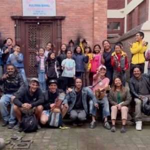 Manu Chao Instagram - One day at the Musica Music Institute in NEPAL !!
We are together!!!! The Musica Music Institute is a free music school located in Lalitpur, Nepal and supported by the Playing For Change Foundation. The program offers classes in modern music to children and teenagers from the area. With 10 staff members, Musica provides mentorship and classes in keyboard, vocals, guitar, bass and violin. The Musica Music Institute also supports local artists by producing videos and posting them on  their Youtube channel, with almost 23,000 subscribers. 
https://www.youtube.com/channel/UCpS0ZCHKUoinjRTbiDdZubw #MusicaMusicInstitute #ManuChao #LuckySalvadori #MiguelRumbao #PlayingforChangeFundation  #PlayingforChange #MeDuele #BombaEstereo 
@luckysalvadori @miguel_rumbao @PlayingforChangeFundation  @Playing4Change
@musica.music.np Video: @wander.black