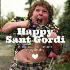 Manu Guix Instagram - Feliç diada de Sant Jordi família!!! 📖🌹❤️❤️❤️❤️