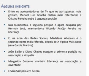 Manuel Luís Goucha Instagram - Ser gostado! Obrigado!  Estudo da Marktest