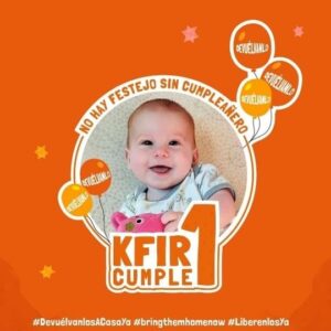 Manuel Wirzt Instagram - 🧡Hoy Kfir cumple un año. No hay festejo sin cumpleañero.

Desde sus 9 meses permanece secuestrado. 
Necesitamos #UnMundoSinTerrorismo. Todos los niños tienen derecho a jugar.

Exigimos fervientemente su liberación y la de todos los secuestrados. 

#LiberenlosYA
#DevuélvanlosACasaYA
#Kfir 

@faccma_argentina