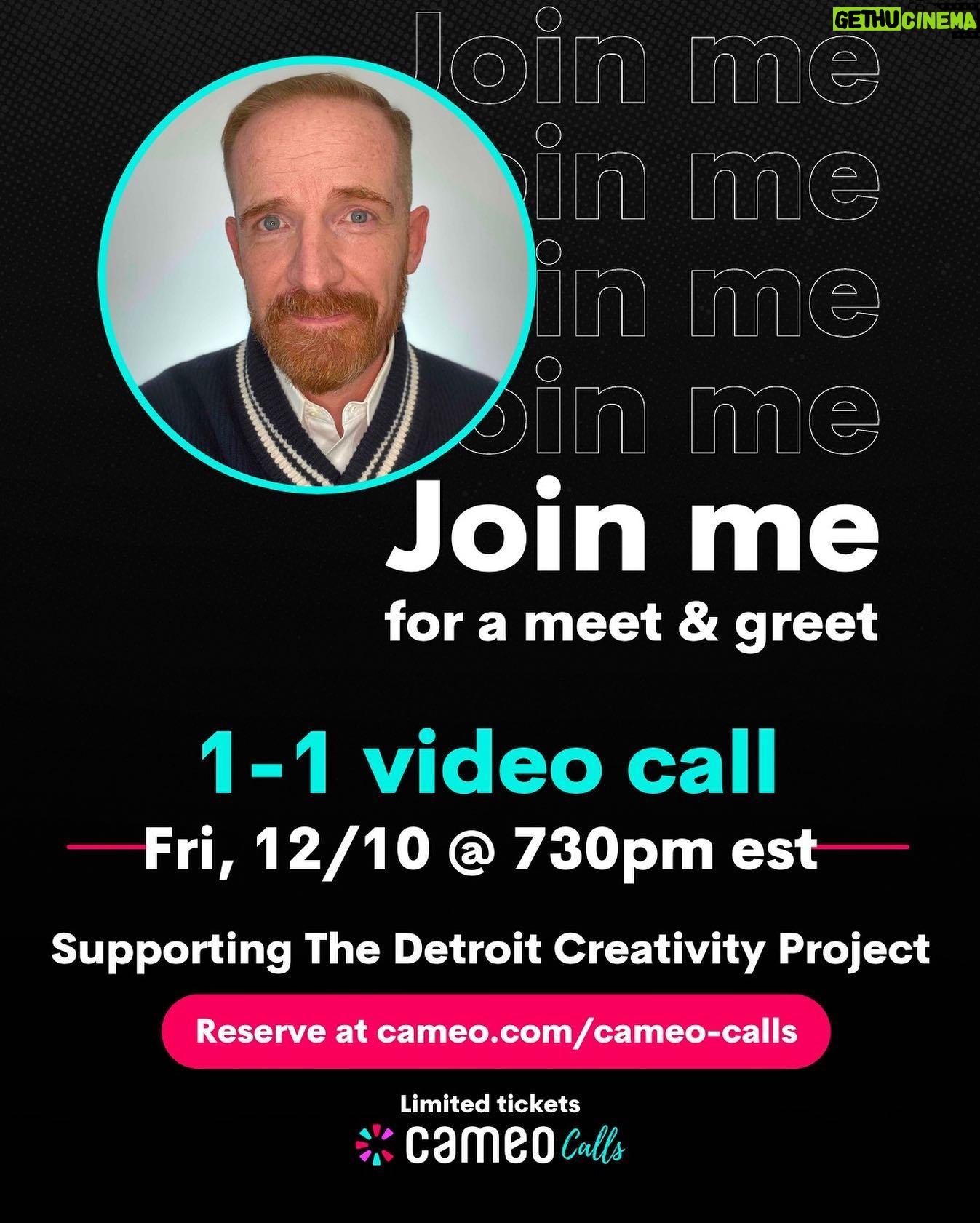 Marc Evan Jackson - 1.7K Likes - I’d love to meet you!
Five minute video chats!
Tomorrow at 7:30 Eastern / 4:30 Pacific.
PROCEEDS BENEFIT MY CHARITY THE @detroitcreativityproject