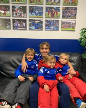 Marc Muniesa Instagram -  1 in a crazy game!! First time for the boys at Lyngby, they loved it💙