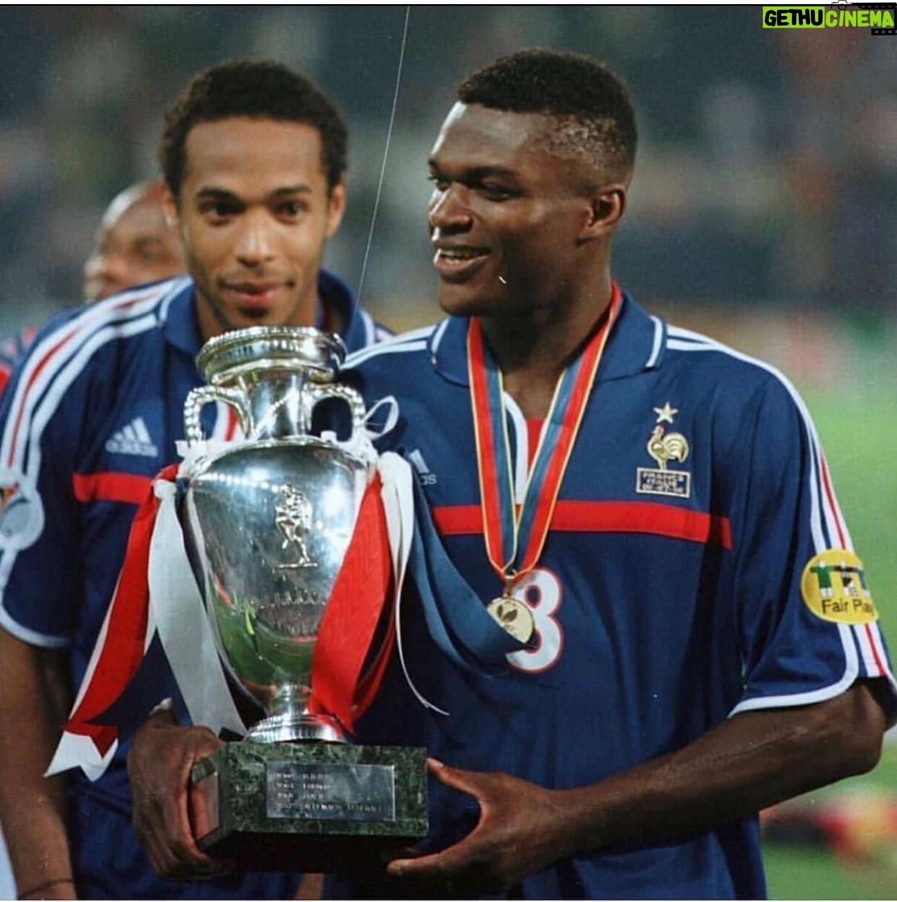 Marcel Desailly - 6.4K Likes - Probably the best moment of my football Career ⚽️ we are already @fifaworldcup champions and now the @uefa_official what a great and amazing moment #thebest #thebestfeelingintheworld❤️ @thierryhenry_fan
