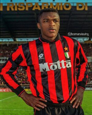 Marcel Desailly Instagram - @acmilan  #bornready #leregard 🧐⚽️#italie #calcio  #work #passion #football #sansirostadium