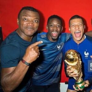 Marcel Desailly Instagram - @k.mbappe @o.dembele7  never imagine at this particular moment that they where going to play together @psg  #footballisbeautiful👍❤️⚽️ @fifa_world_cup_2018_russia_
