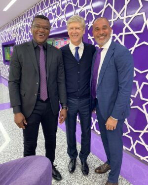 Marcel Desailly Instagram - Legends @doha @beinsports @ruudgullit #arsenwenger 🤩