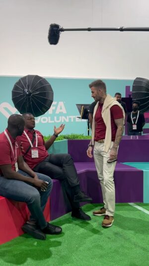 Marcel Desailly Instagram - #volontaire activation program 🤩⚽️ fifa @realtoureyaya @davidbeckham #Doha