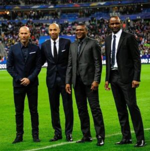 Marcel Desailly Instagram - Legends 🤩❤️ #france🇫🇷 Find the names  of the players if you Can ?