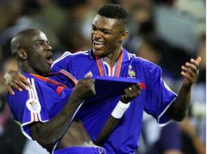 Marcel Desailly Instagram - Sports  adrenaline ⚽️🤩 @fff #france #stadedefrance🇫🇷 @lilianthuramofficiel