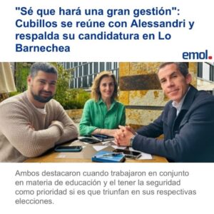 Marcela Cubillos Instagram - Muchas gracias @marcelacubillossigall por tu apoyo. Sin duda seguiremos trabajando juntos por los vecinos de nuestras comunas.