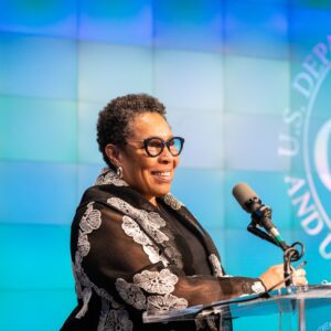 Marcia Fudge Instagram - From Day One, the Biden-Harris Administration has pursued policies that are helping bring people home—and we're making progress. 

We're helping people of low means access housing.
We're addressing homelessness with urgency.
And we're working to build homes people can afford.