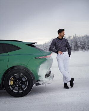Marco Ferri Instagram - I spent the last weekend in the Swedish #Lapland, sleeping in a treetop house and learning how to drift this #DBX707 on a frozen lake 🔥😮‍💨 Only the @astonmartin family is able to make this kind of magic. Thank you for having me! 

#AstonMartin #IntensityDriven #Sweden #ArcticCircle #Drift