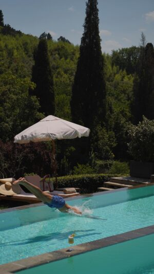 Marco Ferri Instagram - Two of our favorite places in Tuscany ✨🇮🇹 

@ilsalviatino 
@castelfalfi 

#Reels #Love #Travel