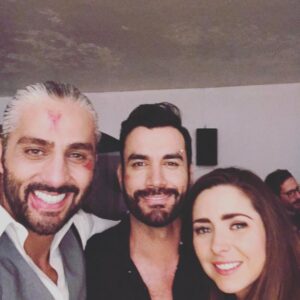Marco Méndez Instagram - Así terminamos la escena !! @davidzepeda1 @AriDiazz #ladoblevida #Asdrúbal
