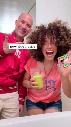 Marcy Harriell Instagram - Rob is my new and forever stylist 💇🏽‍♀️
#handmadeharriells #diyeverything #diyhaircut #couplegoals #naturalhair