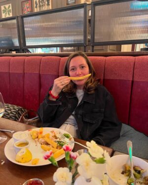 Margaret Clunie Instagram - JUNE! Good times all round…apart from when the grove lane deli closed. That was very sad times…we miss you GLD 💛

*swipe for the surprise I saw from the plane as we landed into Gatwick…