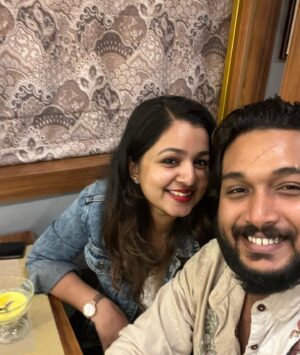 Margret Antony Instagram - Pre anniversary dinner date with my heartthrob @kevinkurisinkal ❤️ 

#firstanniversary #couplegoals #celebrationoflove