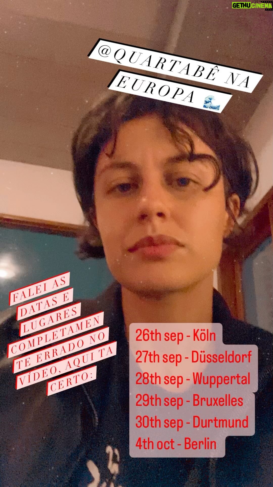 Maria Beraldo - 698 Likes - eurotour da @quartabe ! venham!
vamos lanƧar o disco de Dorival em vinil la (:
vcs que moram na Alemanha ou Belgica e arredores venhammm e quem conhece pessoal por esses paĆses marca aqui pra eles colarem com nóis!
ATENĆĆO: falei as datas e lugares completamente errado no vĆdeo š« mas ta escrito certo!
ajudem nóis a espalhar essa tour que ta mt da boa e tem o agenciamento da nossa maravilhosa @uirapuru_produtora ā¤ļø