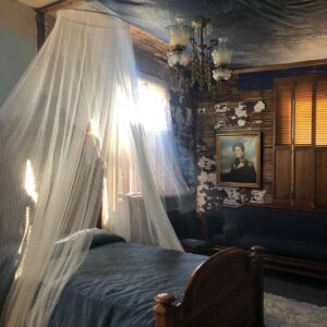 Maria Christina Thayer Instagram - If you’re ever in Lavina, Montana (pop. 168) and need a place to stay, my great grandfather Ludwig built a hotel there over a hundred years ago, that was furnished 10-20 years ago by an eccentric named Raymond Barry who dressed in civil war uniforms (both sides) played the bagpipes and lived there with too many cats. Photos from our fundraiser to restore it. Thanks to all who came out!