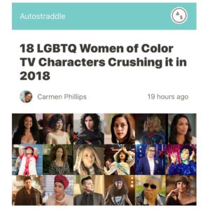 Maria-Elena Laas Instagram - I’m honored to be on this list of bad ass characters! Gracias @kaylakumari @autostraddle ❤️💪🏽 Link in bio
.
#representationmatters #vidastarz #starz #lgbtq #queerlove #autostraddle #presente #cruz #toosexyforalastname