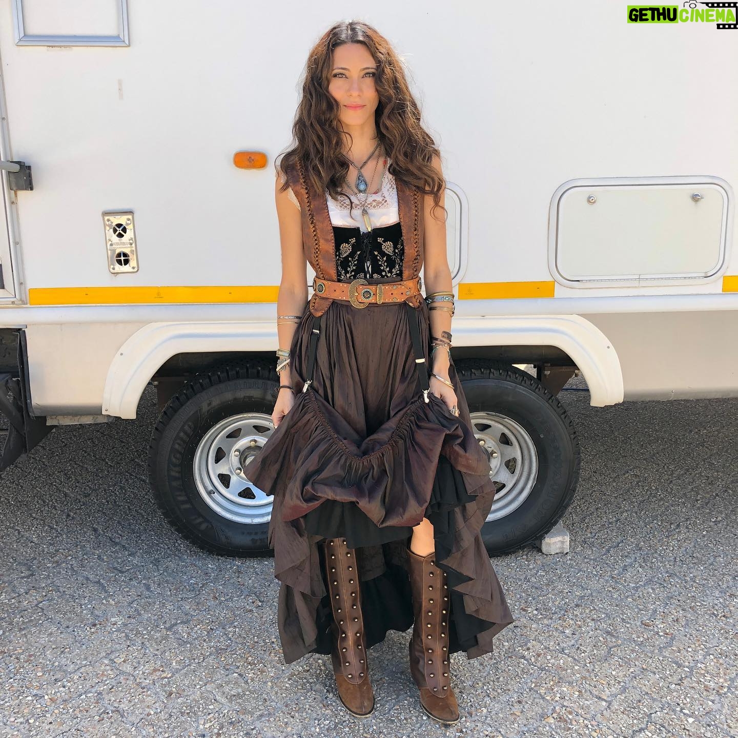 Maria-Elena Laas - 2.1K Likes - Rosalita Vega’s outfits 😍 1878 Western Steampunk by the incredible Moira Meyer @moirameyer who designed all the costumes in Warrior
.
Makeup blood @foxymoxy33
Hair @sshairmakeup
Makeup Hair Design @amandarossmcd ❤️