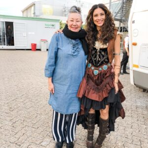 Maria-Elena Laas Instagram - Rosalita Vega’s outfits 😍 1878 Western Steampunk by the incredible Moira Meyer @moirameyer who designed all the costumes in Warrior
.
Makeup   blood @foxymoxy33 
Hair @sshairmakeup 
Makeup   Hair Design @amandarossmcd ❤️