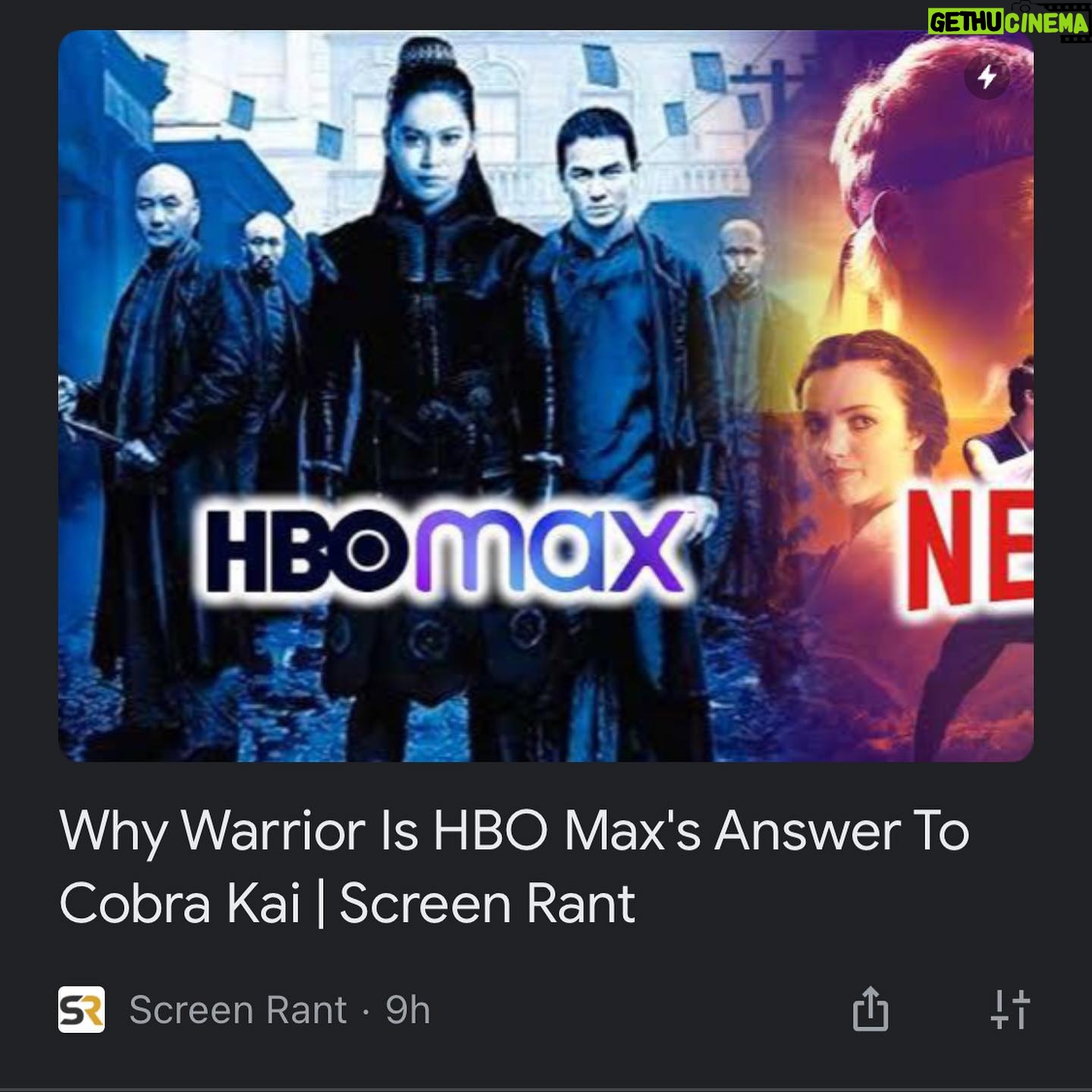 Maria-Elena Laas - 1.2K Likes - Finally! Warrior Seasons 1 and 2 are on HBOMax and all HBO platforms. Enjoy the mayhem 👊🏼
.
.
.
.
.
#warriormax #WarriorHBOMax #hbo #hbomax #kungfu #chinatown #1878 #basedonthewritingsofbrucelee #martialarts #skytv #hboasia #hbolatinoamerica