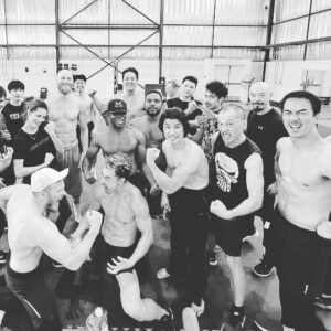 Maria-Elena Laas Instagram - The fighters and stunt performers on Warrior went to great lengths to carry out fight sequences worthy of the Bruce Lee legacy and deserve all the accolades they get. Ahem @criticschoice 
.
Special thanks to our incredible fight coordinator/guru @bchanworld for guiding and bringing out the best in all of us, taekwondo master @jjparkstunts, beast @the_almost_legendary_xin for the awful never ending ab circles and letting my superhuman kicks throw you 10 feet, @misterhoonlee for suggesting I punch you in the face, and the international world class martial artists for working us hard for months, making us look good, taking hits/kicks/punches/falls/flips with grace, big hearts, and speed but especially for not laughing at mine or @celinebuckens clumsiness (both conveniently not pictured) 
Check out @chenlovesyall in the back working his chain weapon, slide 4
.
@hitzinternational @nomadstunts @lee_jiseok @jasonngstunts @jennyayumi24 @erden_telemisov @barraozinho @mikebisping