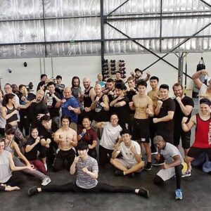 Maria-Elena Laas Instagram - The fighters and stunt performers on Warrior went to great lengths to carry out fight sequences worthy of the Bruce Lee legacy and deserve all the accolades they get. Ahem @criticschoice 
.
Special thanks to our incredible fight coordinator/guru @bchanworld for guiding and bringing out the best in all of us, taekwondo master @jjparkstunts, beast @the_almost_legendary_xin for the awful never ending ab circles and letting my superhuman kicks throw you 10 feet, @misterhoonlee for suggesting I punch you in the face, and the international world class martial artists for working us hard for months, making us look good, taking hits/kicks/punches/falls/flips with grace, big hearts, and speed but especially for not laughing at mine or @celinebuckens clumsiness (both conveniently not pictured) 
Check out @chenlovesyall in the back working his chain weapon, slide 4
.
@hitzinternational @nomadstunts @lee_jiseok @jasonngstunts @jennyayumi24 @erden_telemisov @barraozinho @mikebisping