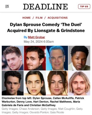 María Gabriela de Faría Instagram - The Duel will hit theaters EVERYWHERE this summer!!

This movie was a labor of love and the biggest joy to film.
@dylansprouse debut as EP, written and directed by the stupidly crazy talented Justin Matthews and @lukespencerroberts .

To celebrate we’re going to the birthday place of our movie, Indiana, to the Indy 500! 🏁
See you all there this memorial weekend!