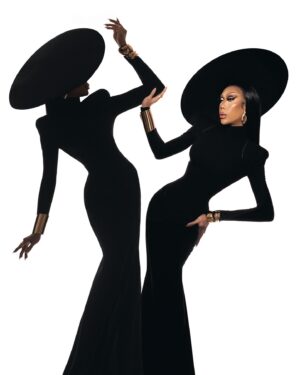 Marina Summers Instagram - America, Ms. Summers is ready to take over 🖤🤍

DragCon La 2024 Look 1 for Day 1! All set to see you all today at ⚔️BOOTH 1417⚔️ @rupaulsdragcon 🚨

Fashion and Creative direction @marinaxsummers 
Wearing custom @maisonglarino @jaggyglarino 
Hat @vicfajatin_official 
Hair @r0cky_star 
Styling @paulxsese 
Photo @dennisulit 
Art direction @vincecanlapan 
Assisted by @acetumambing