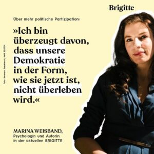 Marina Weisband Instagram - Marina Weisband ist bekannt für ihre Klugheit und Klarheit. Sie kämpft gegen die „erlernte Hilflosigkeit“ in unserer Gesellschaft – und eine Krankheit, die ihr die Kraft raubt. Unsere Redakteurin Ariana war zu Besuch bei einer der interessantesten Denkerinnen und Aktivistinnen Deutschlands. @afelia #brigittemagazin