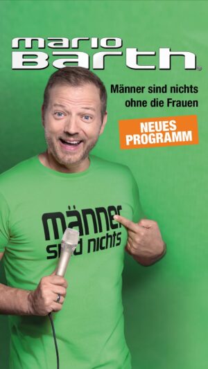 Mario Barth Instagram - Männer sind nichts ohne die Frauen. 💚 Mein brandneues Programm ab Februar 2025. Ab sofort im Vorverkauf! 🎟️ Link im Highlight und im Profil.