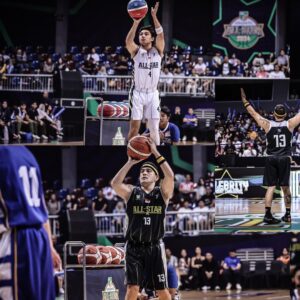 Mario Lawalata Instagram - Sniper rivals duo at the #IBLAllStar Celebrity 3️⃣-PT Challenge 🤝 

#IBLAllStar2024 #IBLIndonesia #IBLTokopedia2024 #LigaKita #BasketIndonesia