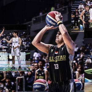 Mario Lawalata Instagram - Sniper rivals duo at the #IBLAllStar Celebrity 3️⃣-PT Challenge 🤝 

#IBLAllStar2024 #IBLIndonesia #IBLTokopedia2024 #LigaKita #BasketIndonesia