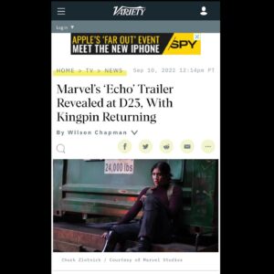 Marion Dayre Instagram - This, from a team of transcendent writers who brilliantly and creatively heart-crafted lightning in a bottle, with an unparalleled cast and crew that will land this hero in your souls.