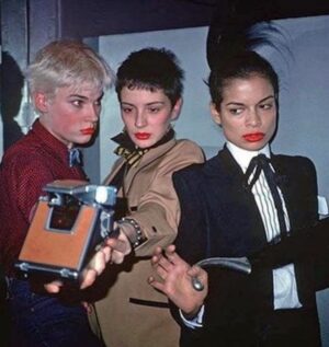 Maripol Instagram - Looking for costume inspiration for tomorrow's #LegendaryHalloween at King Pleasure LA?
We're flashing back with some iconic looks from the 80s party scene w/ Jean-Michel, Maripol, Grace Jones, Andy Warhol, and more. Whose dancing shoes will you be wearing tomorrow night? Limited tickets available at link in bio.

Image 1 📸 credit: @maripolarama 
Image 2 📸 credit: ©Edo Bertoglio
Image 3 📸 credit: Ron Galella
Image 4 📸 credit: Ricky Powell @thelazyhustler