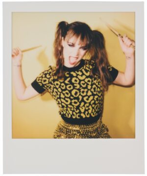 Maripol Instagram - A moment in time @lofficielusa Conversation with @mariagraziachiuri @stefanotonchi @maripolarama #dior 📸 @maripolarama  #polaroid  model @heresgray  production @annee_elliot  make up @samvissermakeup  hair @ashleeroseboots  location #budmanstudio @wndo.venice  wardrobe @tina_rosh8