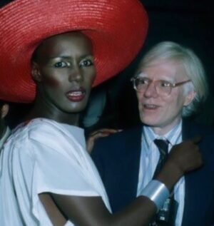 Maripol Instagram - Looking for costume inspiration for tomorrow's #LegendaryHalloween at King Pleasure LA?
We're flashing back with some iconic looks from the 80s party scene w/ Jean-Michel, Maripol, Grace Jones, Andy Warhol, and more. Whose dancing shoes will you be wearing tomorrow night? Limited tickets available at link in bio.

Image 1 📸 credit: @maripolarama 
Image 2 📸 credit: ©Edo Bertoglio
Image 3 📸 credit: Ron Galella
Image 4 📸 credit: Ricky Powell @thelazyhustler