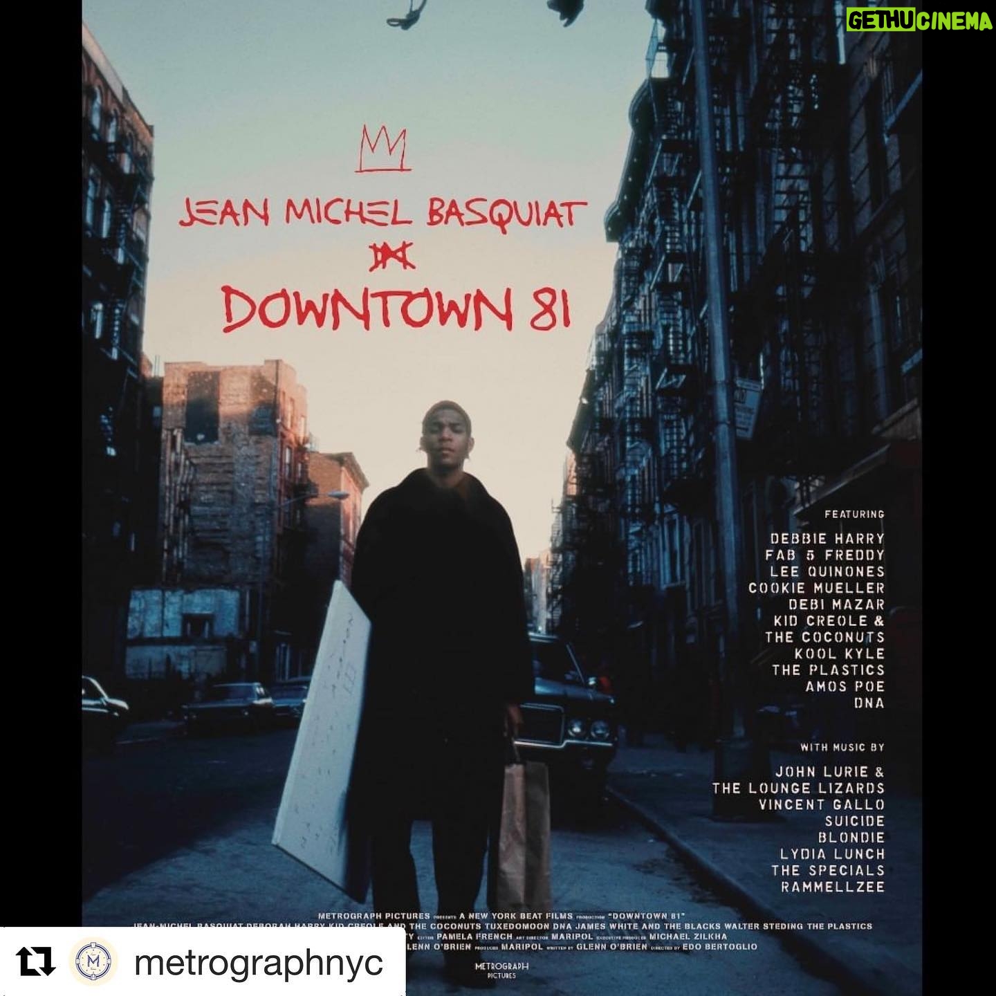 Maripol - 1.3K Likes - Cult Classic Downtown 81 #jeanmichelbasquiat Basquiat #deborahharry #glennobrien #edobertoglio #maripol #zbook #ginananni openning October 25 th ticket available @metrographnyc Labor of Love look into your city as well 35 mm is Absolutly Timeless ! http://pictures.metrograph.com/in-theaters/downtown-81
