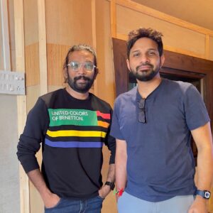Maris Vijay Instagram - After a long break had an amazing session with bro @karthikmusicexp @marisvijayofficial @trinity_waves_studio @mmuzikofficial