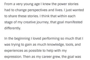Marissa Labog Instagram - Early on in my career I was told that being who I am is a “hard sell.” Well, here we are doing the damn thing 🔥💪

Thank you for the conversation @canvasrebel!! Swipe for a snippet from our interview and click the link in my story to read the full piece!

#interview #indie #stunt #stuntperformer #actress #dancer #creator #productioncompany