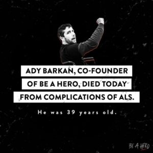 Mark Duplass Instagram - We lost the great @adybarkan today. He fought fearlessly and tirelessly for all of us, even as he struggled with his own personal battles. He was a true hero and the best of us. It’s our turn to ask ourselves what we can do to make this world a better place. In the meantime, please consider spreading the word on his family’s @gofundme page and donating if you are able (link in bio). Sending love and light to you all. If you don’t know Ady and his story, look him up. Let him inspire you.