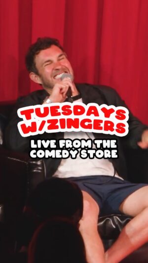 Mark Normand Instagram - Tuesdays with zingers! What a doozy of a live ep! Me & @joelistcomedy have been delivering the goods on our pod for years. Thanks to @thecomedystore @bobbyleelive @whitneycummings @onlyfeehans for zinging & zanging! Full ep on YT. Comedy! #tuesdayswithstories #wemightbedrunk #podcast #losangeles #comedy #pagetostage #allovertheroad