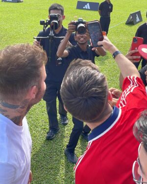 Mark O’Dea Instagram - Dream come true 🤩

David Beckham has been on the top of the list of people I’ve always wanted to meet… from idolizing him as a kid… to watching him grow into being one of the most respectable names in the world! 

Managed to see him in the morning when adidas joined forces with the  PFAM co-creating the adidas Malaysia Girls Football Program… & he literally stopped to take pics & sign items for every single person….what a guy ! 🙉

Then we met him again at TRX & if you are a fan of the iconic Predator Boots…then you are in luck 😉

Head to TRX to check out the World of Predator Exhibition from 1 - 11 Feb 2024 where you can see exclusive football kits and a MakerLab Pop Up to mark the 30th anniversary of the legendary Predator boots! 😎👊

#adidasMY #WorldofPredator @adidasmy