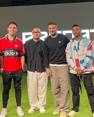 Mark O’Dea Instagram - Dream come true 🤩

David Beckham has been on the top of the list of people I’ve always wanted to meet… from idolizing him as a kid… to watching him grow into being one of the most respectable names in the world! 

Managed to see him in the morning when adidas joined forces with the  PFAM co-creating the adidas Malaysia Girls Football Program… & he literally stopped to take pics & sign items for every single person….what a guy ! 🙉

Then we met him again at TRX & if you are a fan of the iconic Predator Boots…then you are in luck 😉

Head to TRX to check out the World of Predator Exhibition from 1 - 11 Feb 2024 where you can see exclusive football kits and a MakerLab Pop Up to mark the 30th anniversary of the legendary Predator boots! 😎👊

#adidasMY #WorldofPredator @adidasmy