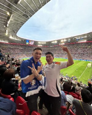 Mark O’Dea Instagram - Ever since I was a little boy I always dreamed of attending the opening event of a major football tournament…and it doesn’t get bigger than the Uefa Euro 2024 🥲

The atmosphere , the fans … the beautiful game 💙🇩🇪

Thanks @alipayplus for this experience that I will never forget 🙏⚽️ 

P.S England gonna win the euros..you heard it from me first. 

#alipay  #goalbeyondwithalipay 