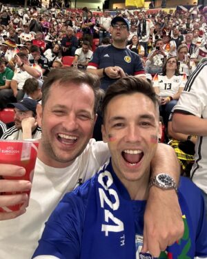Mark O’Dea Instagram - Ever since I was a little boy I always dreamed of attending the opening event of a major football tournament…and it doesn’t get bigger than the Uefa Euro 2024 🥲

The atmosphere , the fans … the beautiful game 💙🇩🇪

Thanks @alipayplus for this experience that I will never forget 🙏⚽️ 

P.S England gonna win the euros..you heard it from me first. 

#alipay  #goalbeyondwithalipay 