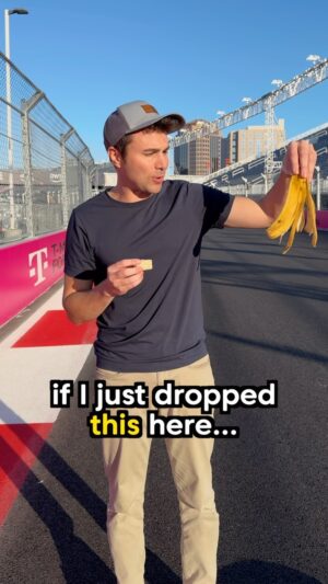 Mark Rober Instagram - They shouldn’t have let me on the track knowing my prolific Mario Kart career #tmobilepartner #LasVegasGP @tmobile